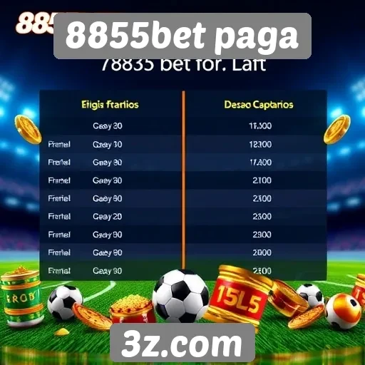 Comparação da 8855bet paga com concorrentes